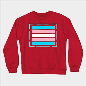 Trans Flag Sweatshirts - Trans Pride Flag Barcode Design Sweatshirt TP0812