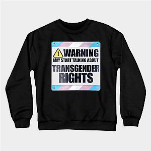 Trans Flag Sweatshirts - Outlined Trans flag - wtframe comics Sweatshirt TP0812