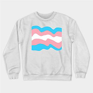 Trans Flag Sweatshirts - Transgender Marshmallow Flag Sweatshirt TP0812