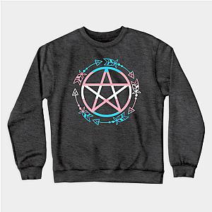 Trans Flag Sweatshirts - Transgender Flag Pentagram Sweatshirt TP0812