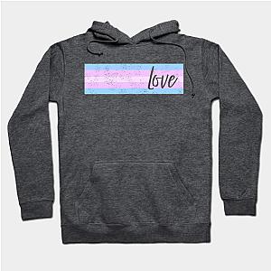 Trans Flag Hoodies - Love - Transgender Pride Flag banner design Hoodie TP1208