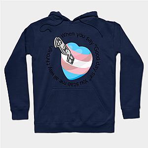 Trans Flag Hoodies - Transgender heart Hoodie TP1208