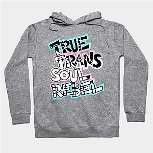 Trans Flag Hoodies - True Trans Soul Rebel - diagnonal Hoodie TP1208