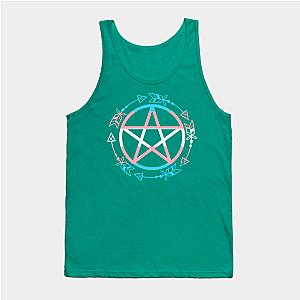 Trans Flag Tank Tops - Transgender Flag Pentagram Tank Top TP0812