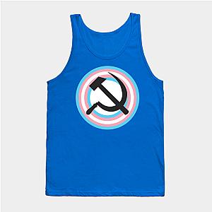 Trans Flag Tank Tops - Trans Pride Communist Tank Top TP0812