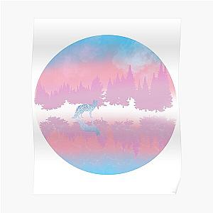 Transgender Posters - Subtle trans pride flag Poster RB0403