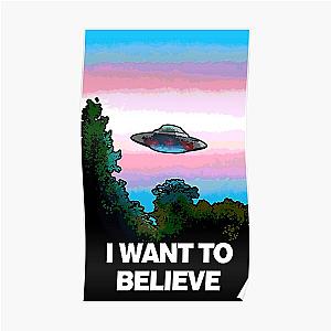 Transgender Posters - I WANT TO BELIEVE in TRANSGENDER Poster RB0403