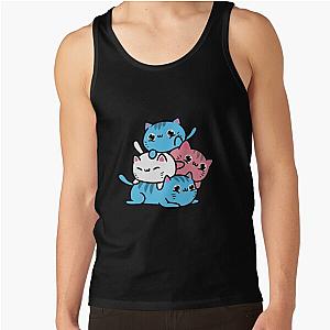 Transgender Tank Tops - Kawaii Cat Pile For Transsexuals Tank Top RB0403