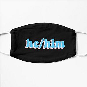 Transgender Face Masks - He Him Transgender Flag Flat Mask RB0403