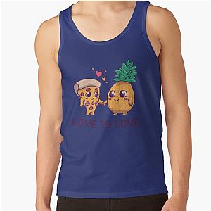 Transgender Tank Tops - Love is Love Pineapple Pizza // Pride, LGBTQ, Gay, Trans, Bisexual, Asexual Tank Top RB0403