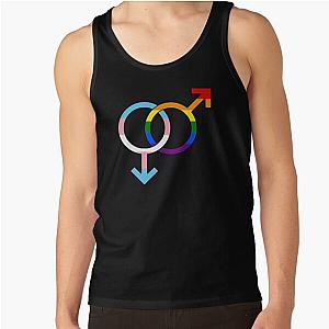 Transgender Tank Tops - Gay Trans Man Hooked Mars Glyphs Tank Top RB0403