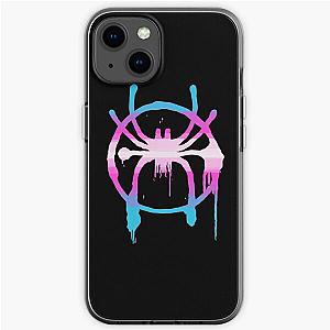 Transgender Cases - Into the spiderverse transgender flag iPhone Soft Case RB0403