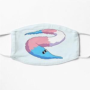 Transgender Face Masks - Worm on a String - Transgender Pride Flag Flat Mask RB0403