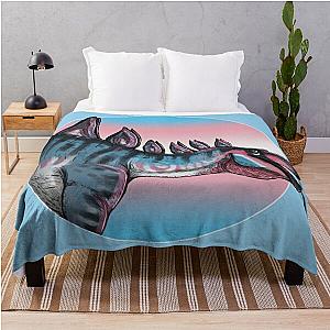 Transgender Blanket - PRIDE dinosaurs: Tuojiangosaurus (trans flag) Throw Blanket RB0403