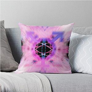 Transgender Pillows - Psychedelic Trans Warp Throw Pillow RB0403