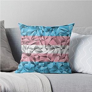 Transgender Pillows - Abstract Transgender Flag Throw Pillow RB0403