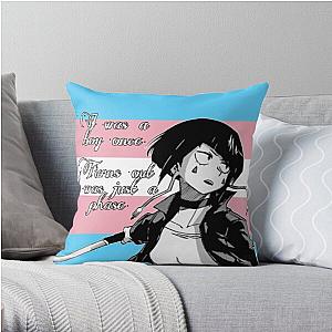 Transgender Pillows - My Hero Academia Jirou Kyoka Transgender Pride Flag Throw Pillow RB0403