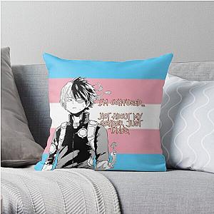 Transgender Pillows - My Hero Academia Todoroki Transgender Pride Flag Throw Pillow RB0403