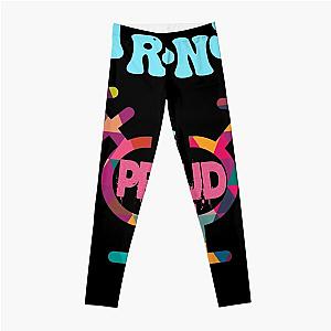 Transgender Leggings - Trans & Proud Transgender Flag Nonbinary Lesbians Gay Leggings RB0403