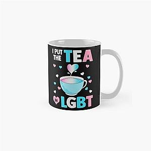 Transgender Mugs - Put The Tea in LGBT Trans Flag Classic Mug RB0403