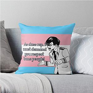 Transgender Pillows - My Hero Academia Iida Transgender Pride Flag Throw Pillow RB0403