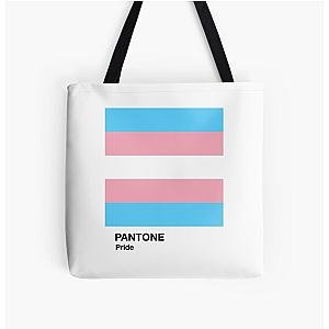 Transgender Bags - Pantone Trans Transgender Pride Flag All Over Print Tote Bag RB0403