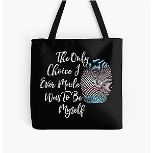 Transgender Bags - Be Myself - Transgender Pride Gifts All Over Print Tote Bag RB0403