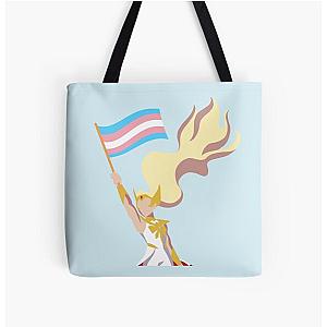 Transgender Bags - She-Ra Trans Pride Flag All Over Print Tote Bag RB0403