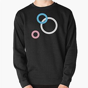 Transgender Sweatshirts - Stealth Trans Pride Art Circles Print Pullover Sweatshirt RB0403