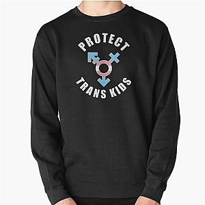 Transgender Sweatshirts - PROTECT TRANS KIDS Pride LGBTQ Equality Proud Mom Dad Gift Pullover Sweatshirt RB0403