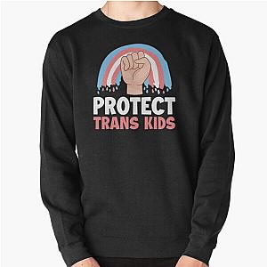 Transgender Sweatshirts - Protect Trans Kids Sweat Pullover Sweatshirt RB0403