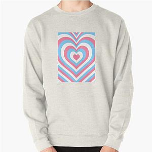 Transgender Sweatshirts - Subtle Trans Pride Trendy Y2K Heart, Discreet Transgender Pride, LGBT Pullover Sweatshirt RB0403