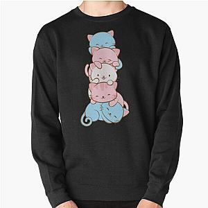 Transgender Sweatshirts - Transgender Pride Flag Cute Kawaii Cats Subtle LGBTQ Trans Pride Pullover Sweatshirt RB0403