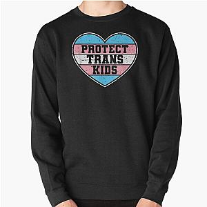 Transgender Sweatshirts - Protect Trans Kids I Transgender LGBT Rights Pullover Sweatshirt RB0403