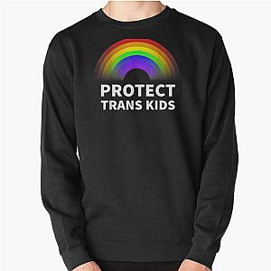 Transgender Sweatshirts - Protect Trans Kids LGBTQ Gavin Transgender Rights Pullover Sweatshirt RB0403