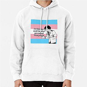 Transgender Hoodies - My Hero Academia Iida Transgender Pride Flag Pullover Hoodie RB0403