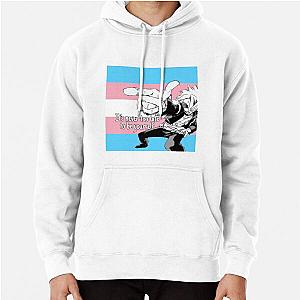 Transgender Hoodies - My Hero Academia Kaminari Denki Transgender Pride Flag Pullover Hoodie RB0403