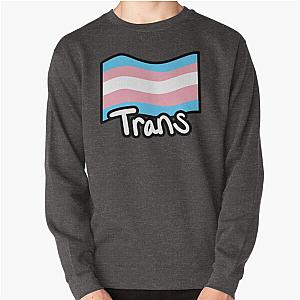 Transgender Sweatshirts - Cute Transgender Flag Pullover Sweatshirt RB0403