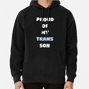 Transgender Hoodies - Proud of My Trans Son Pullover Hoodie RB0403