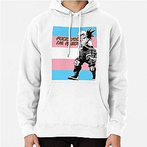 Transgender Hoodies - My Hero Academia Bakugou Transgender Pride Flag Pullover Hoodie RB0403