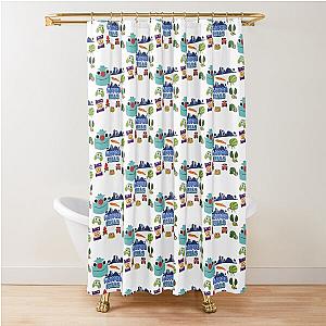 Flavor Falls Bugsnax Fan Art Pack Kinda Bug and Snack Try to Catch Them in Your Trap Shower Curtain