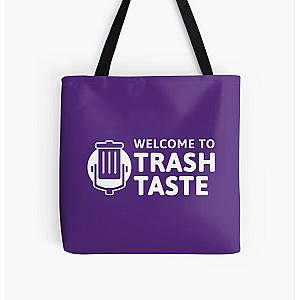 Welcome to Trash Taste | Purple BG All Over Print Tote Bag RB2709
