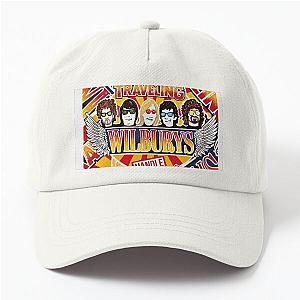 Vintage Traveling Wilburys inspired collage pop Art rock Poster Dad Hat