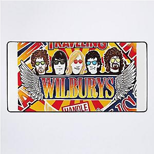 Vintage Traveling Wilburys inspired collage pop Art rock Poster Desk Mat