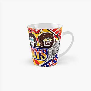 Vintage Collage Pop Art feature on a Tall Mug
