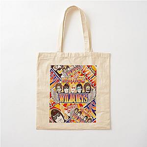 Vintage Traveling Wilburys inspired collage pop art cotton tote bag
