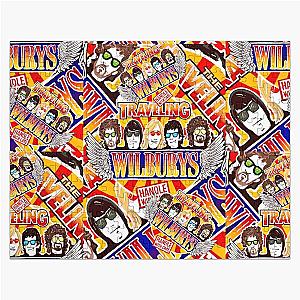 Vintage Traveling Wilburys inspired collage pop art rock jigsaw puzzle
