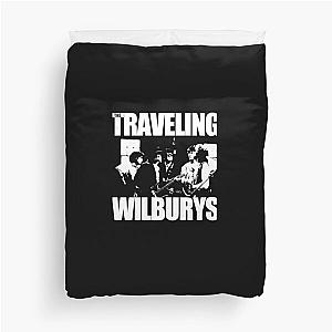 Folk Rock Band The Traveling Wilburys Duvet Cover