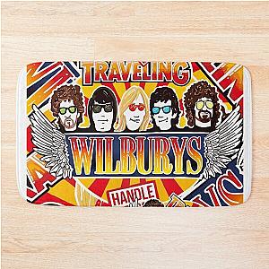 Vintage Traveling Wilburys inspired pop art rock poster