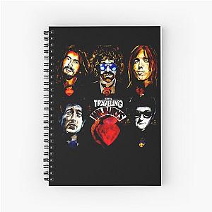 folk rock musician Traveling Wilburys Spiral Notebook